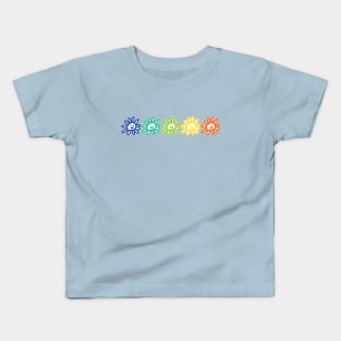 Five Flower Right Graphic Kids T-Shirt